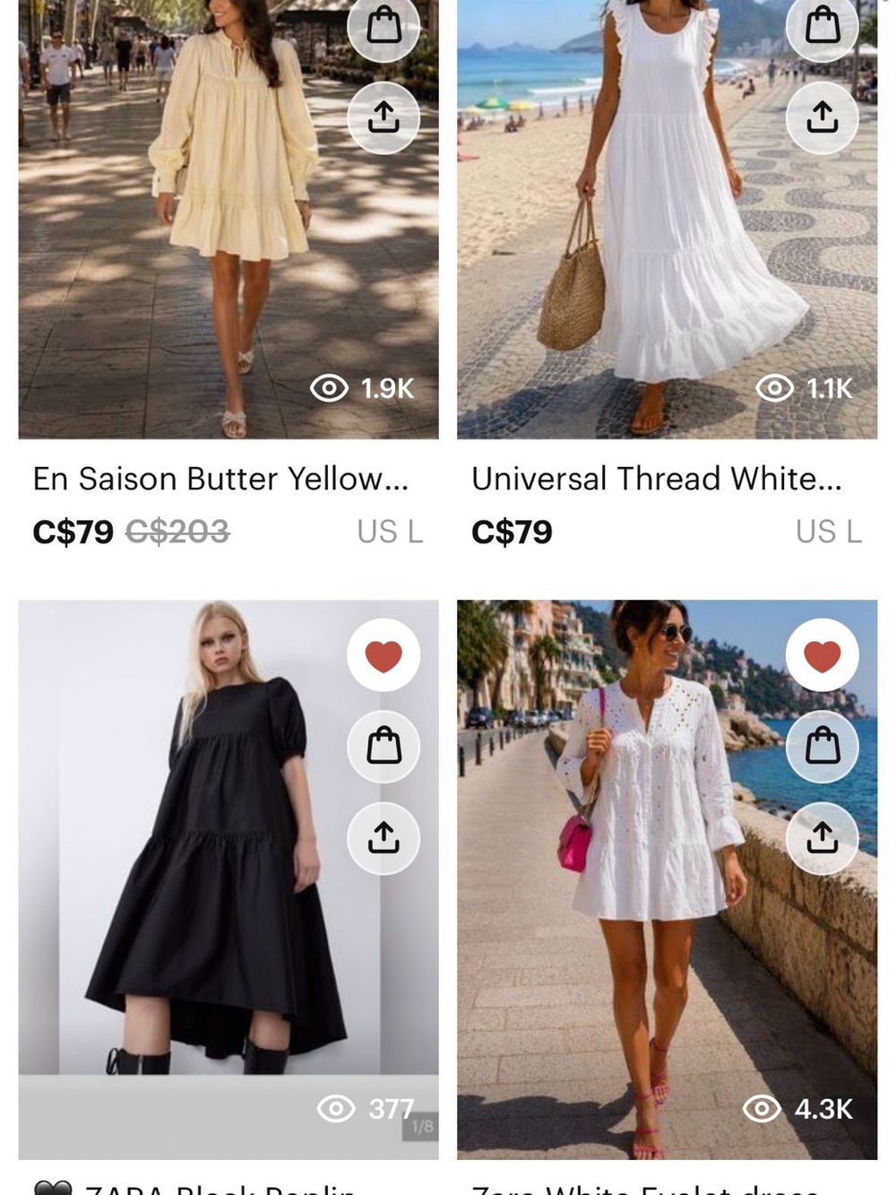 Bundle of 4 Large fittng women’s dresses